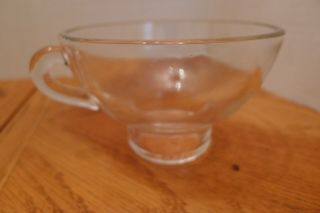 Vintage Clear Glass Canning Funnel With Handle