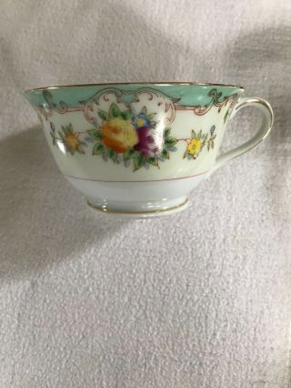 Vintage Noritake Tea set,  Includes 4 Teacups and Saucers and a Sugar and Creamer 3