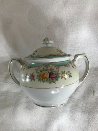 Vintage Noritake Tea set,  Includes 4 Teacups and Saucers and a Sugar and Creamer 4