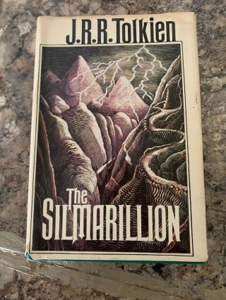 Jrr Tolkien The Silmarillion Hc Book 1977 First Printing American Edition