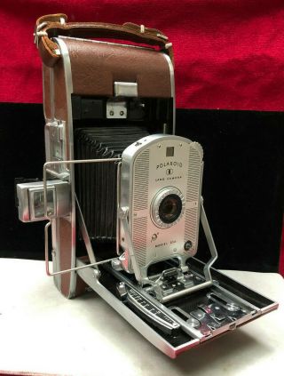 Vintage Polaroid Land Camera Model 95a Movement No Holes In Bellows