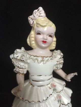 Vintage Hand Painted Florence Ceramics Porcelain Figurine Pamela Pasadena Ca
