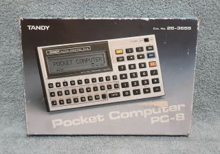 Vintage 1986 Tandy Pc - 8 Pocket Scientific Computer Calculator Programmable