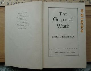 1939 THE GRAPES OF WRATH BY JOHN STEINBECK 5
