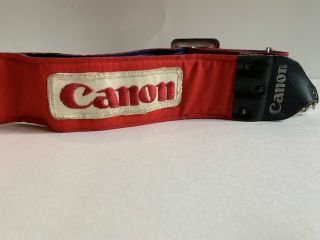 Camera Strap Canon Vintage 35mm Retro Red Blue Neck Shoulder Carry Adjustable