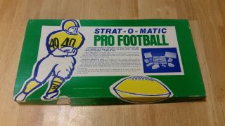 Vintage Strat - O - Matic Pro Football Board Game 1978 - 79 7 Teams Raiders Rams,
