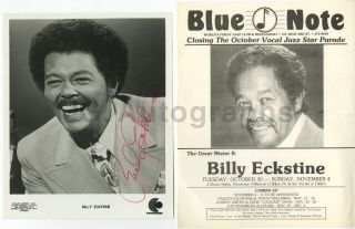 Billy Eckstine - Notable Jazz Musician - Autographed 8x10 Vintage Photograph