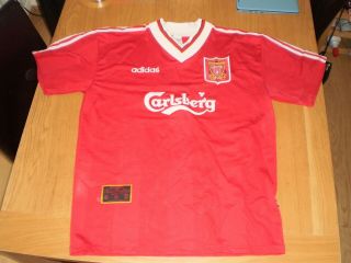 Vintage Liverpool Carlsberg Home Shirt 95 - 96 Size Xl