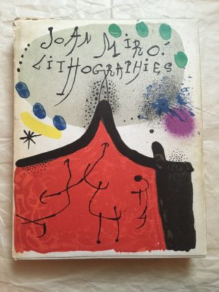 Joan Miro Lithographies Volume 1 Hardcover 1972 11 Lithographs,  Dj