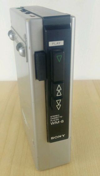 Vintage SONY WALKMAN WM - 8 Personal Cassette Player. ,  - Read. 4