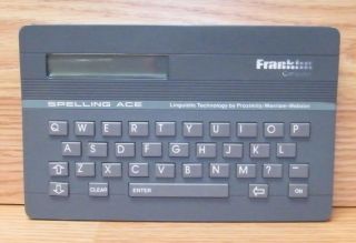 Vintage Spelling Ace (sa - 98) English Spell Check Franklin Computer Read
