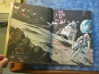 VINTAGE WE CAME IN PEACE - THE STORY OF MAN IN SPACE HC 1969 1st Printing 2