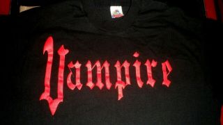 Vintage Vampire Shirt Dracula Horror Goth