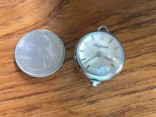 Vintage Bucherer Silver Swiss Pendant Orb Skeleton Ball Watch 5