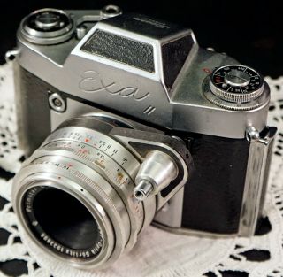 Vintage Exa Ll Ihagee Dresden 35mm Film Camera With Meyer - Optik Lens