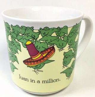 Vintage Sandra Boynton Coffee Mug Cup Juan In A Million Recycled Paper Products