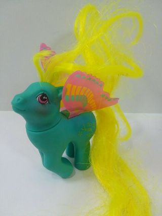 My Little Pony Vintage G1 Buzzer Summer Wing Ponies Neon Pink 1988 Winged Mlp