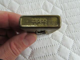 Vintage Zippo.  Marlboro Country Store.  Solid Brass Cowboy Lighter. 4