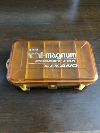 Vintage Plano Mini - Magnum Pocket Pak 3213 Two Sided Tackle Box