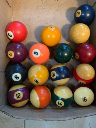 Vintage Pool Balls Full Set