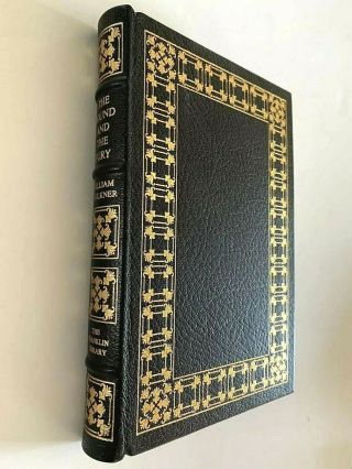 1977 1st Edition The Sound And The Fury Faulkner Franklin Library Leather