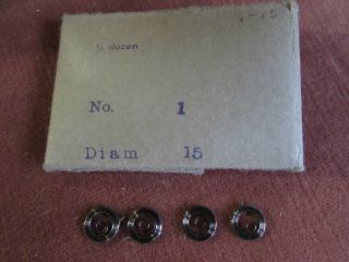 Pack Of 4 Vintage Watch / Pocket Watch Main Springs No.  1 Diam 15