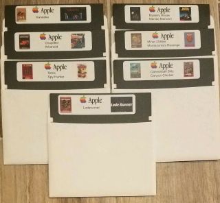 Apple Ii Iie Iic Iigs Vintage Game Pack 2 Comes On Double Density Disks