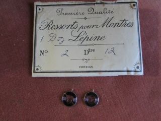 Pack Of 2 Vintage Watch / Pocket Watch Main Springs No.  2 Dtre 12