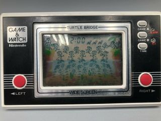 Nintendo Turtle Bridge Game & Watch Vintage Handheld - &
