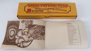 Vintage Rc Rug Crafters Speed Tufting Tool And Instructions