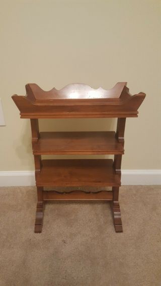 Vintage Tell City Chair Co.  Small Side Table w Tray Bedside Table Andover 2