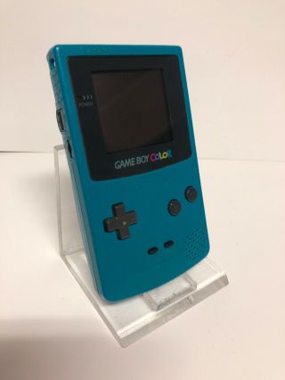 Vintage Nintendo Gameboy Color Cgb - 001 Teal Handheld Game System