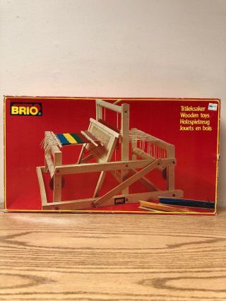 Vintage Brio Folding Table Miniature Weaving Loom