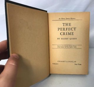 THE PERFECT CRIME 1942 Hardcover Ellery Queen Very EUC 5