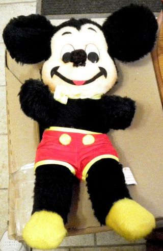 Vintage Walt Disney Mickey Mouse Plush Toy Character California Stuffed Toys 16 "