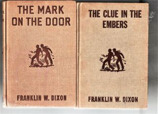 2 Hardy Boys Originals Mark On The Door/clue In Embers 1934,  1955