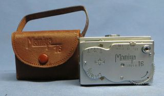 Vintage Mamiya 16 Subminiature Spy Camera W/case Occupied Japan