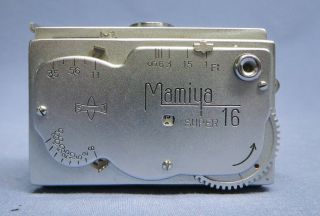 Vintage Mamiya 16 Subminiature Spy Camera w/Case Occupied Japan 3