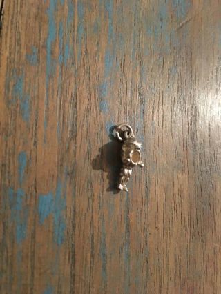Vintage Sterling Silver Charm Humpty Dumpty Wide Open Mouth