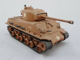 1960s Vintage M4a3 Sherman 76mm Bandai Ww2 Tank Model,  1:48 With Instructions