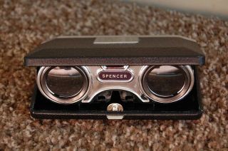 Vintage Folding Spencer Opera Sport Glasses Binocular 25x Japan