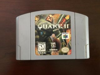Quake Ii Nintendo 64 N64 Vintage Video Game Cartridge