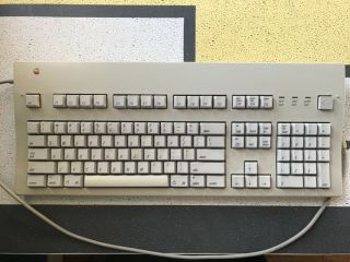 Vintage Apple Extended Keyboard Ii Model M3501 W/ Colied Cable