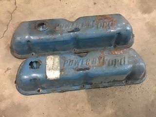Vintage Powered By Ford.  Valve Covers 289 302 1965 1966 1967 1968 1969 1970