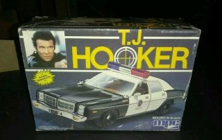 Vintage Mpc Tj Hooker Dodge Police Car 1982 1:25 Tv Show Model Car Kit