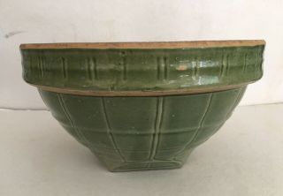 Vintage Mccoy Pottery - Stoneware Mixing Bowl - Green Color