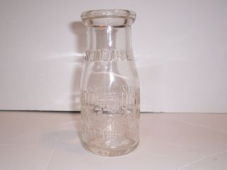 Vintage Old Small Milk Bottle.  Slate Hill Ny