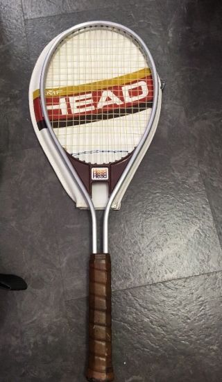 Vintage Head Edge Tennis Racquet Amf Usa With Cover Bundle