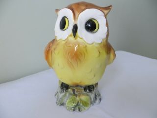 Vintage Owl Bank Made In Japan