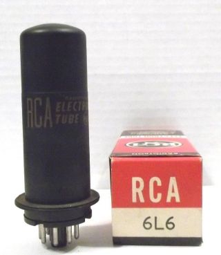 1 Vintage Rca 6l6 Metal Nos Vacuum Tube Audio Guitar Amplifier
